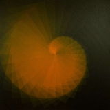 Dynamika kwadratu II, akryl na płótnie, 70 x 70, 2012